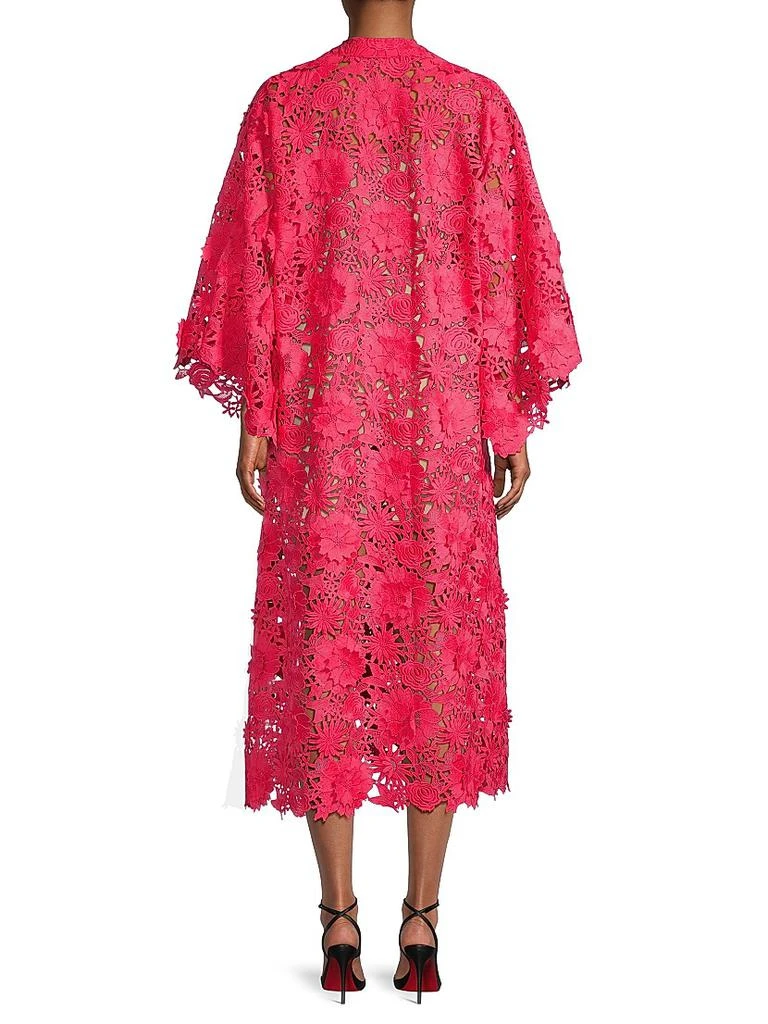 La Vie Style House Floral-Lace Caftan Midi-Dress 5