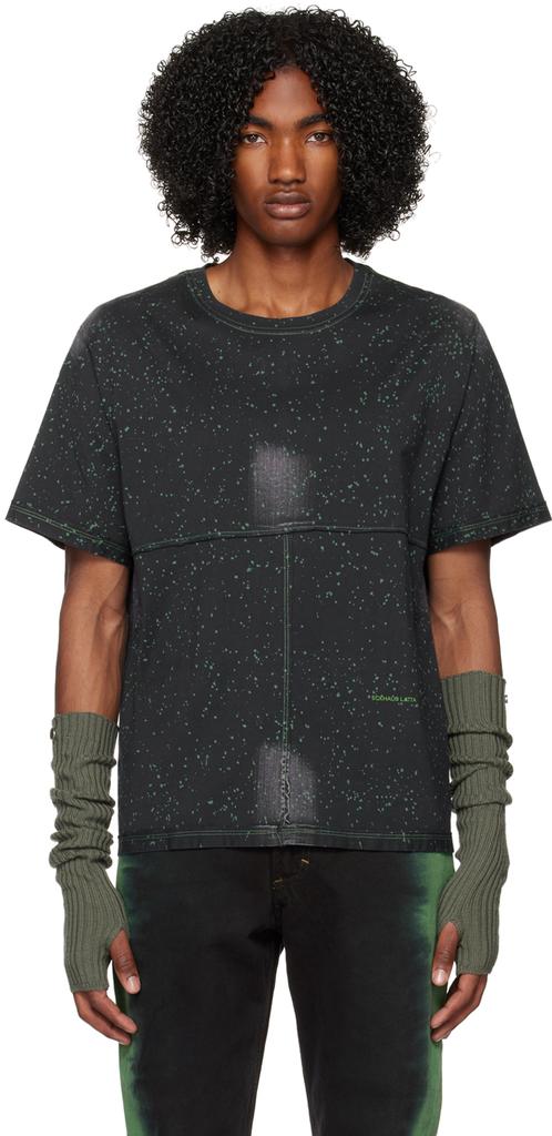 Eckhaus Latta Black Lapped T-Shirt