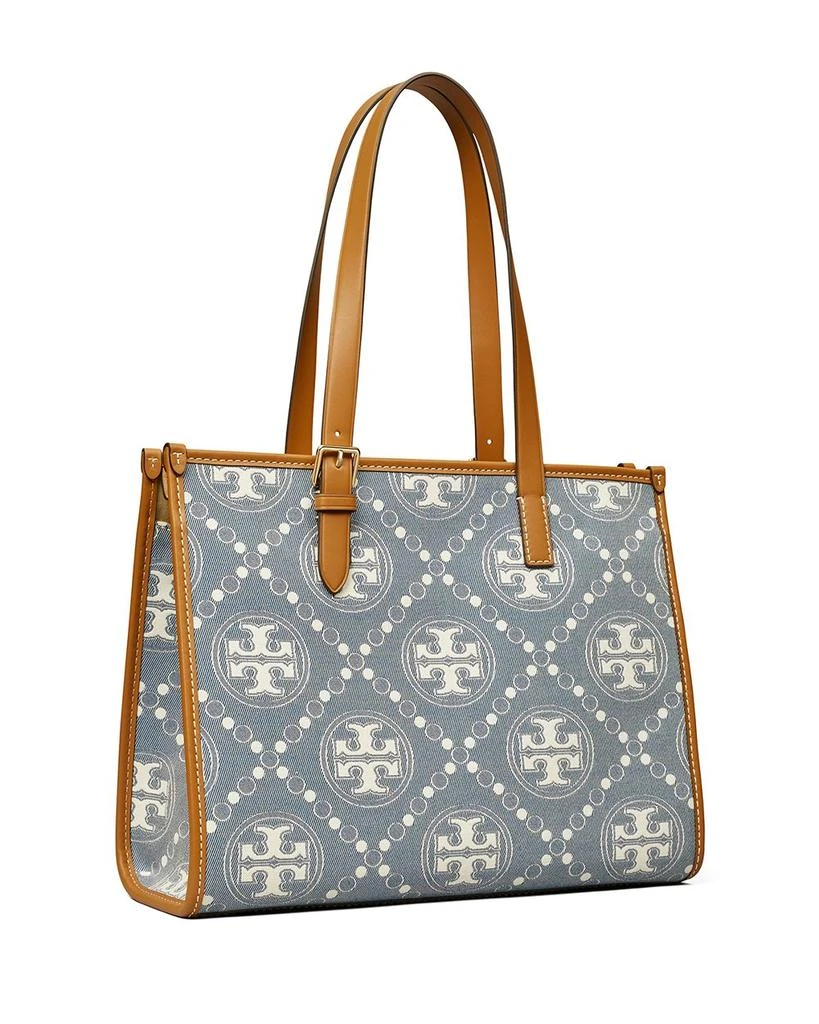 Tory Burch Small T Monogram Denim Tote 5