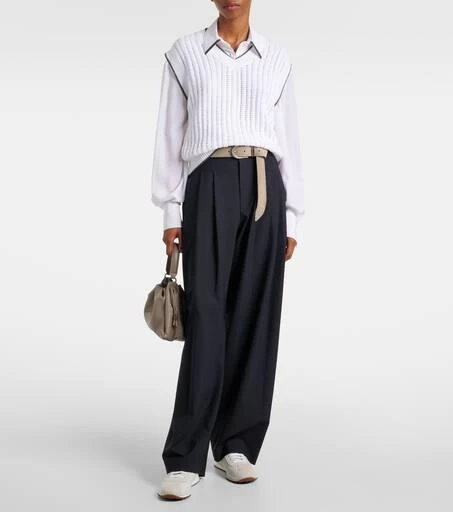 Brunello Cucinelli Monili silk satin shirt 2