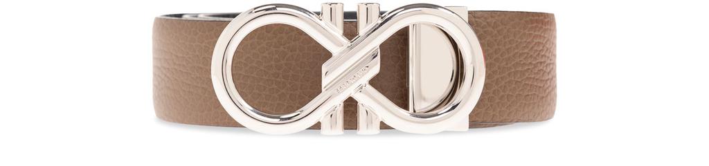 ベルト SALVATORE FERRAGAMO SAND LEATHER REVERSIBLE BELT Sand leather reversible belt – G&B