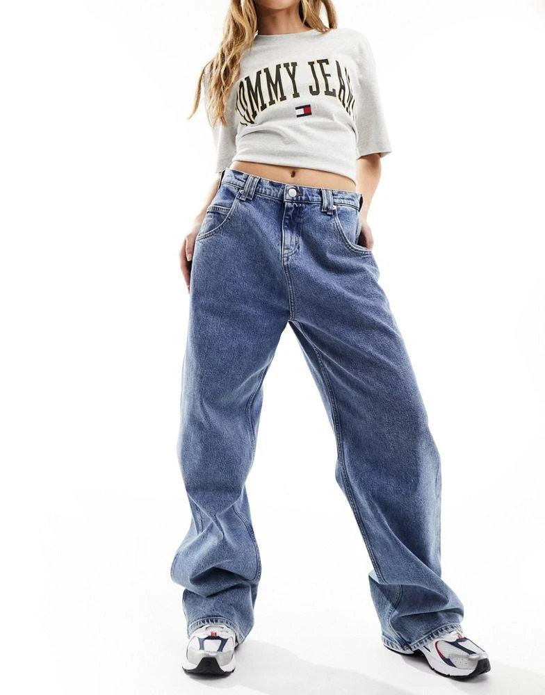 Tommy Jeans Tommy Jeans Daisy low waisted baggy jeans in mid wash 4