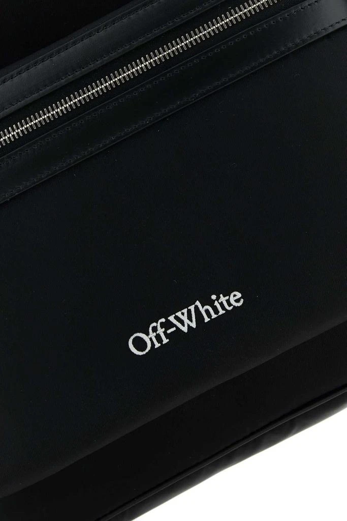 Off-White Off-White Logo Embroidered Zipped Backpack 4
