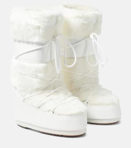 Moon Boot Icon faux fur-trimmed snow boots 1