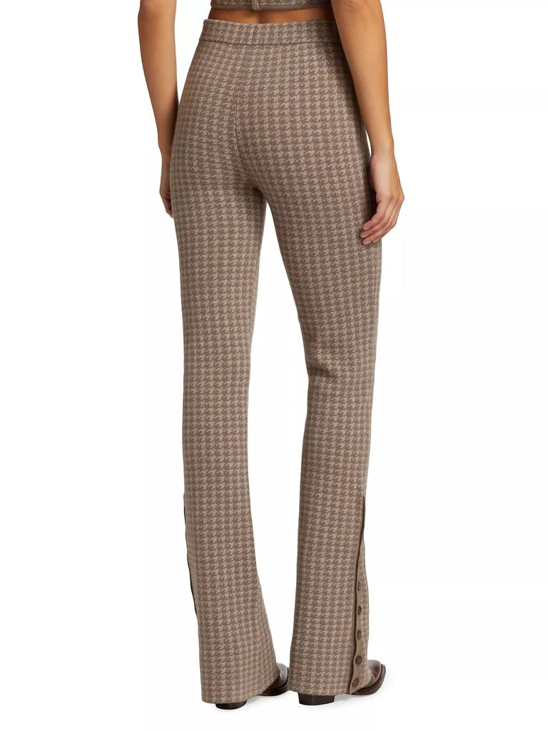 Naadam Houndstooth Wool & Cashmere Pants 5