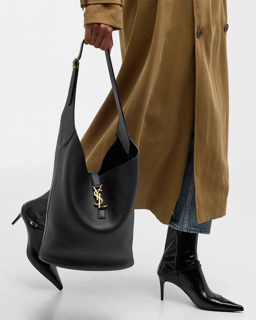 Yves Saint Laurent Le 5 A 7 YSL Hobo Bag in Lamb Leather 3