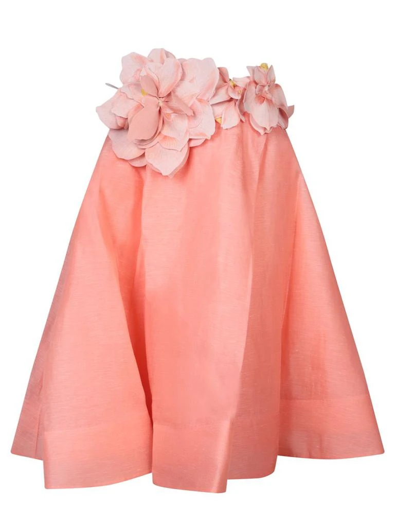 Zimmermann Zimmermann Natura Silk And Linen Mini Dress 1