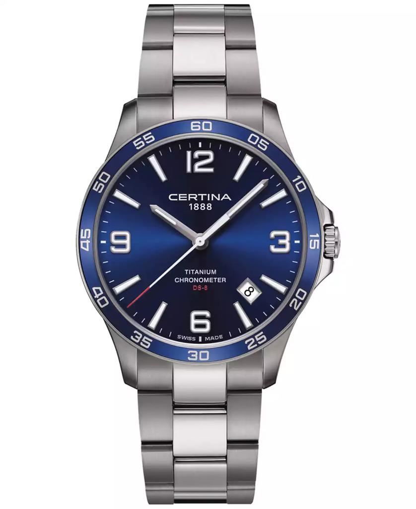 Certina Men's Swiss DS-8 Titanium Bracelet Watch 42mm