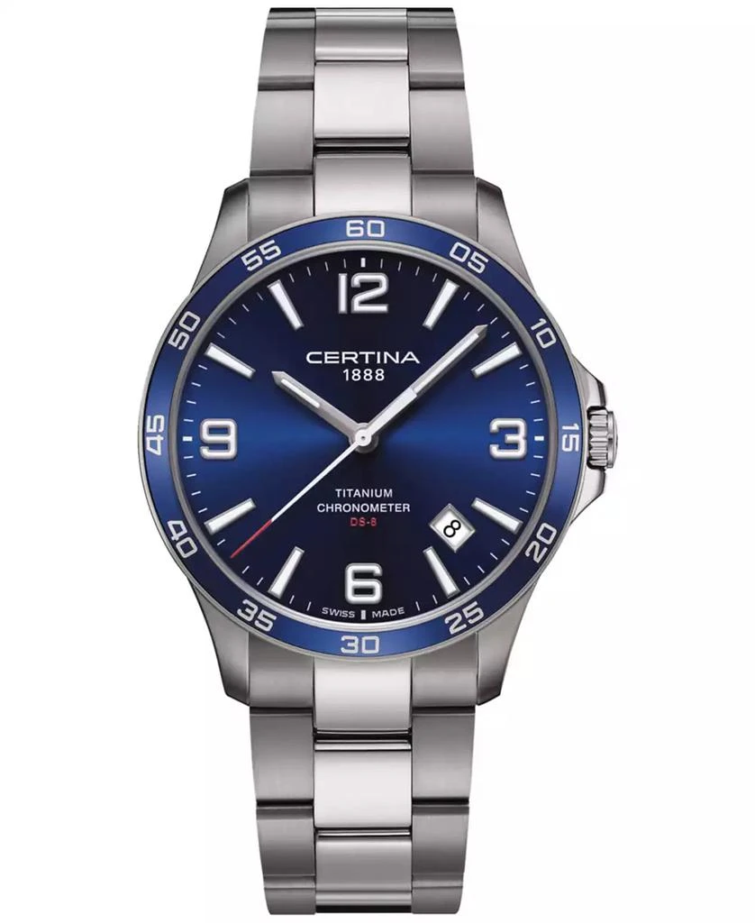 Certina Men's Swiss DS-8 Titanium Bracelet Watch 42mm 1