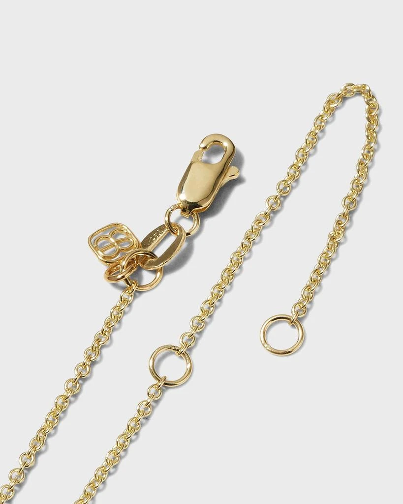 Sydney Evan Yellow Gold Small Heart Necklace with Marquise Eye 4