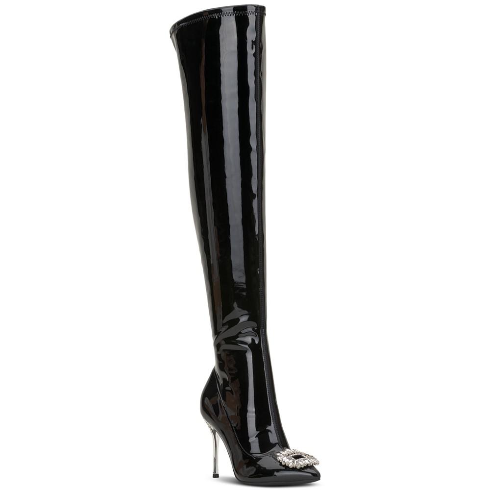 I.N.C. International Concepts Women's Romina Embellished Pointed-Toe Over-The-Knee Boots, Created for Macy's