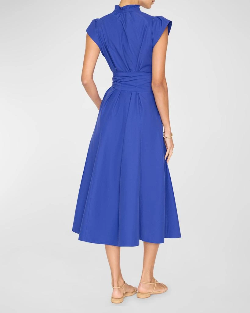 Brochu Walker Newport Cap-Sleeve A-Line Midi Dress 3