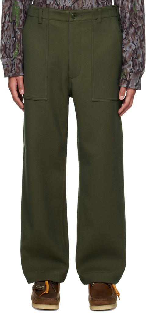 South2 West8 Green Fatigue Trousers