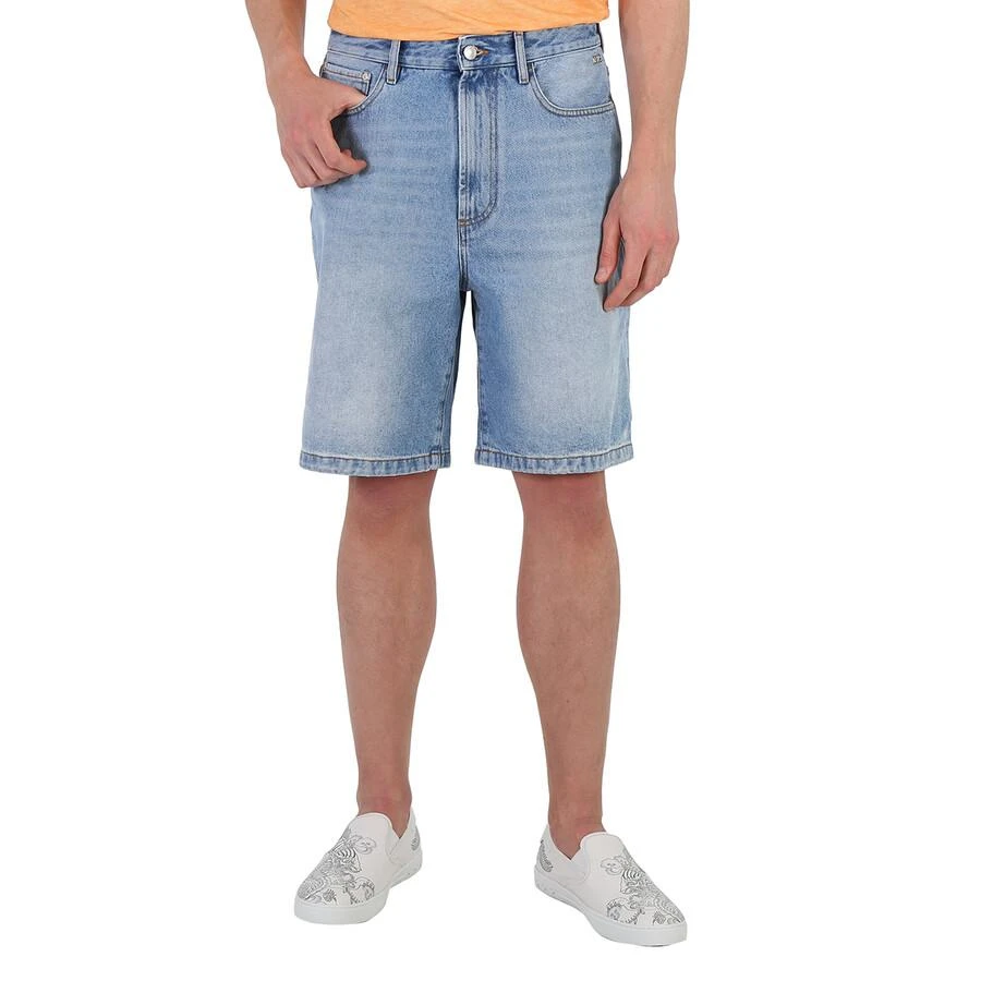 GCDS New Light Blue Bucket Denim Bermuda Shorts 1