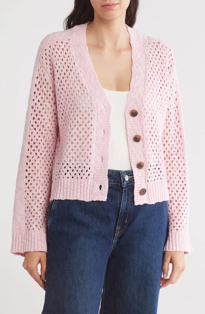 Design History Open Knit Cardigan 1