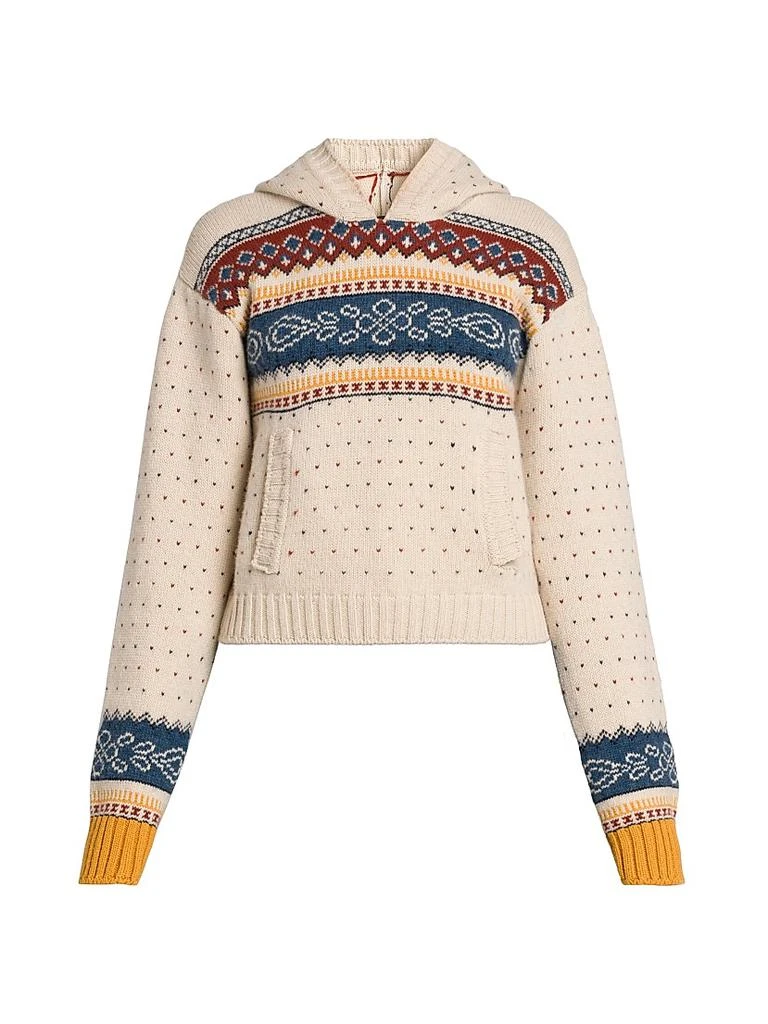ETRO Fair Isle-Style Wool Hoodie 1