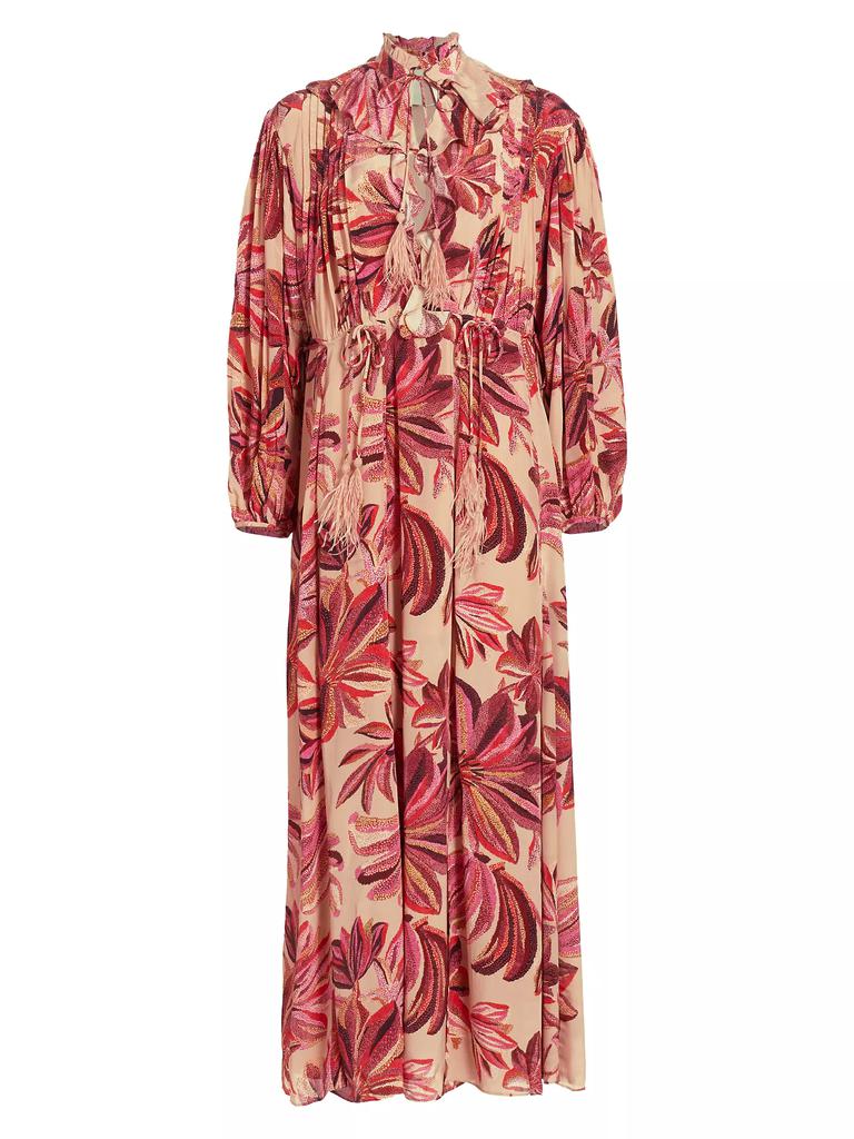 Farm Rio Floral Tapestry Maxi Dress