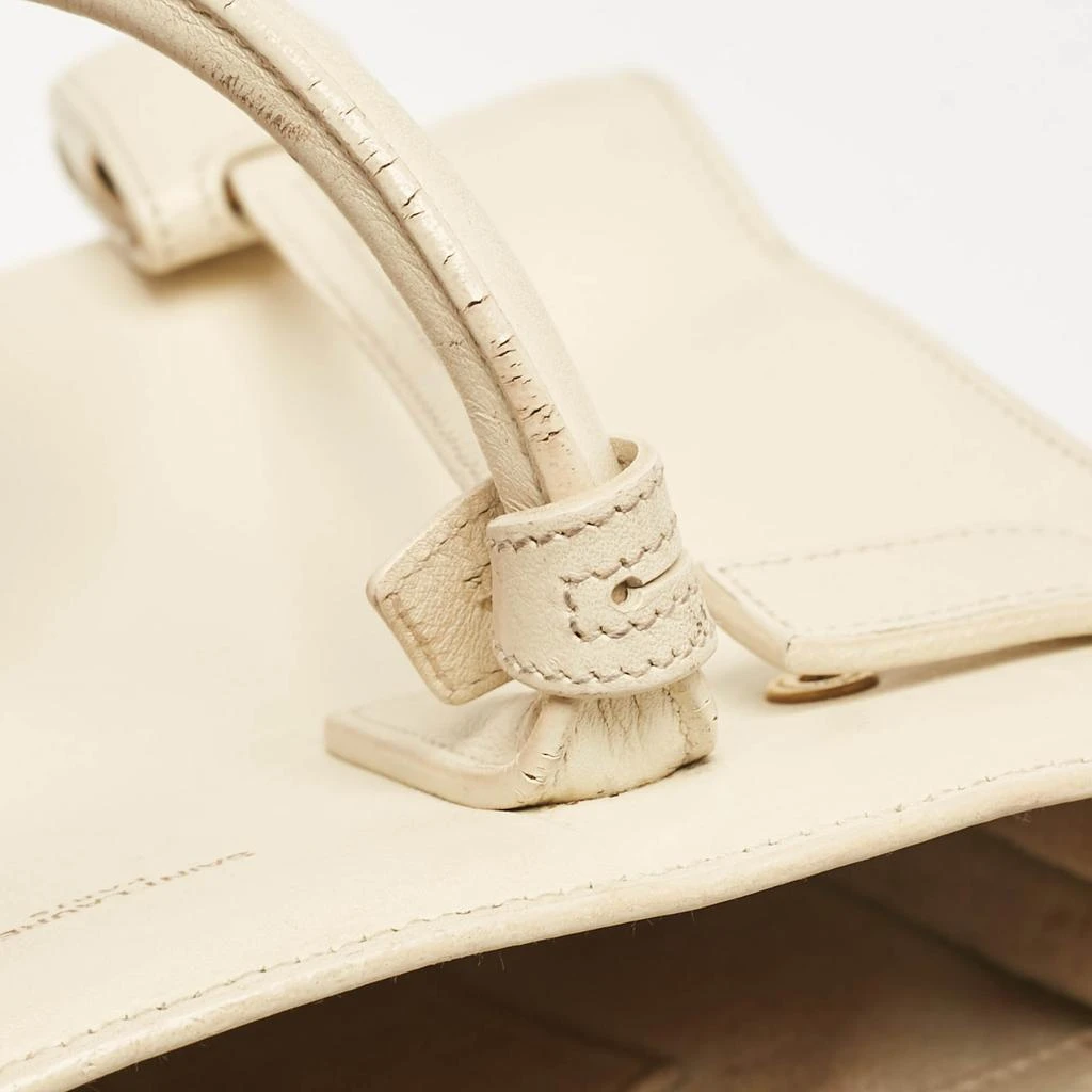 Yves Saint Laurent Saint Laurent Cream Leather Nano Classic Sac De Jour Tote 8