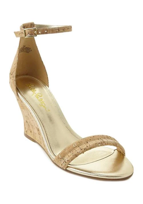 Lilly Pulitzer Pulitzer Jenna Wedge Cork Sandals 1