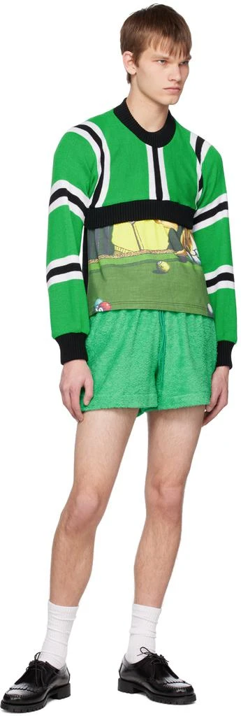 Adam Jones Green 'Football Scarf' Sweater 4