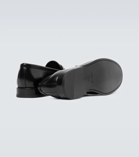 ROCHAS Leather penny loafers 6