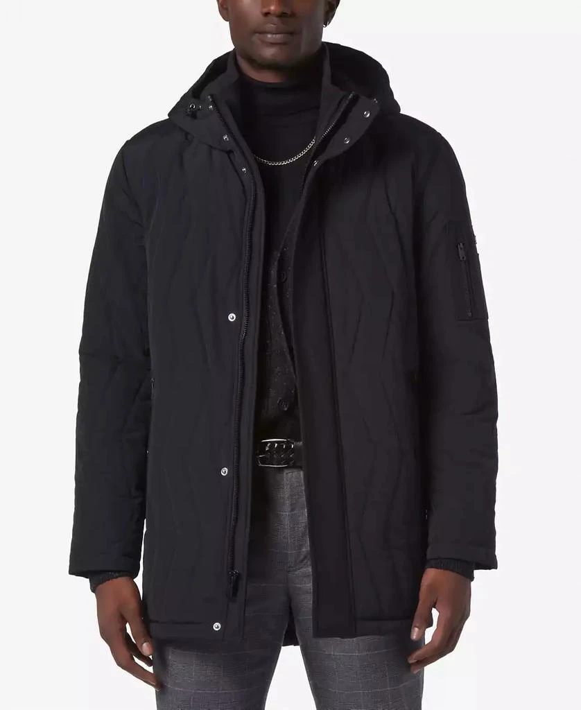 Marc New York by Andrew Marc Men's Foley Zig-Zag Quilt Hooded Parka 1