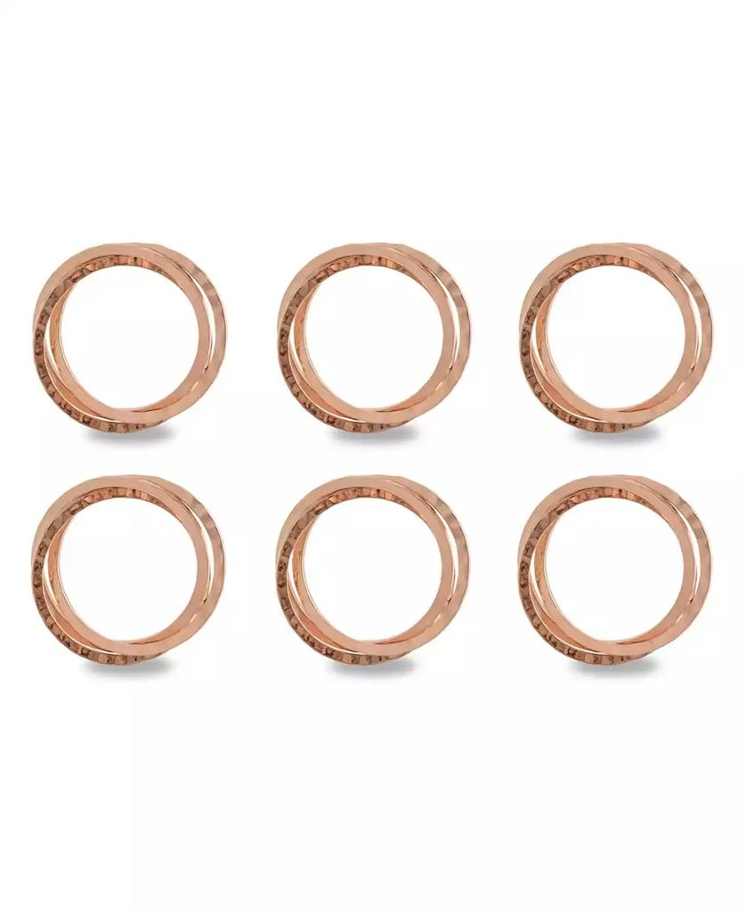 Design Imports Intertwined Napkin Ring Set of 6 10