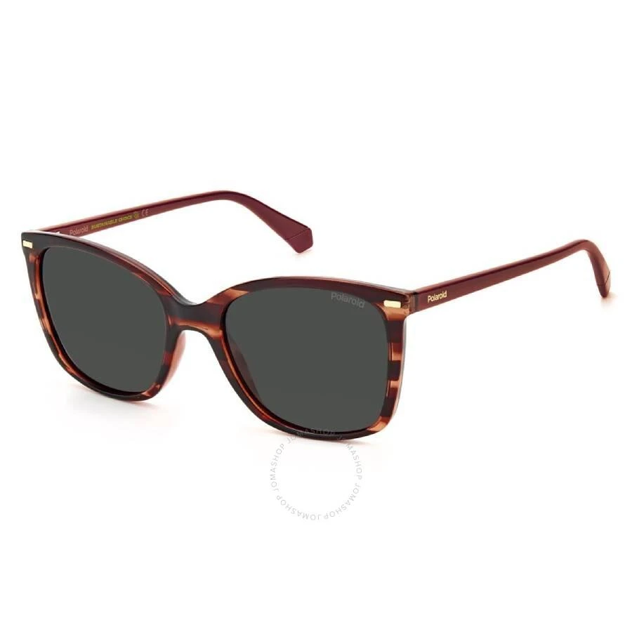 Polaroid Grey Square Ladies Sunglasses PLD 4108/S 00UC/M9 55 1