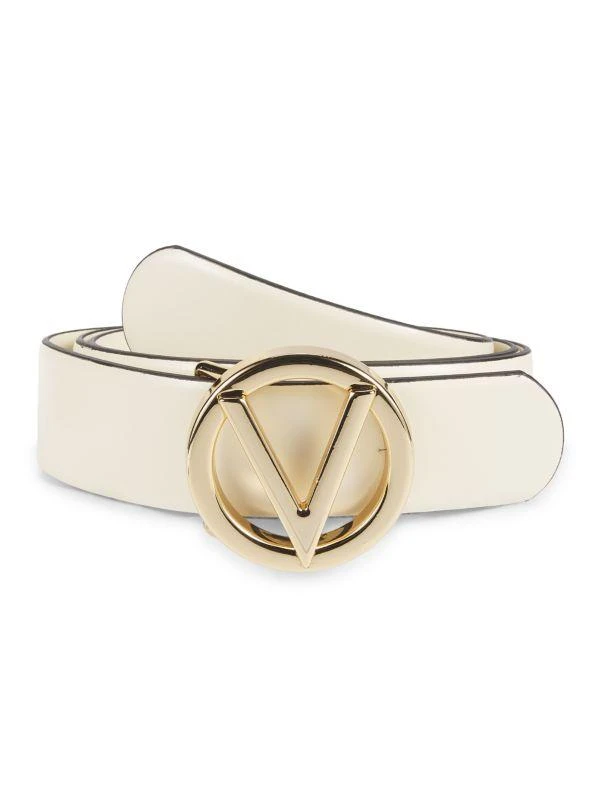 Mario Valentino Slim Leather Belt 1