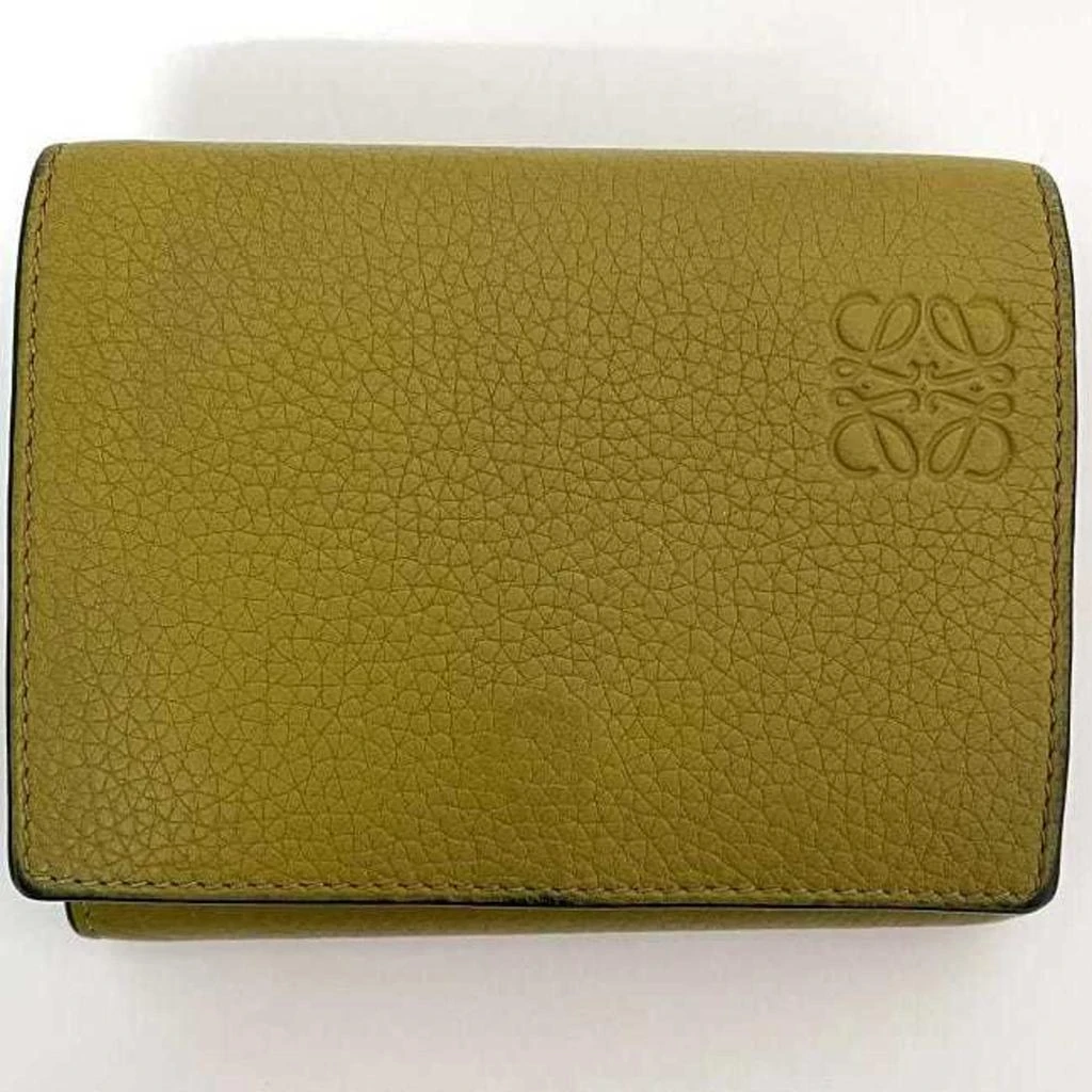 Loewe yellow Leather Wallet (Tri-Fold) (Pre-Owned) 3