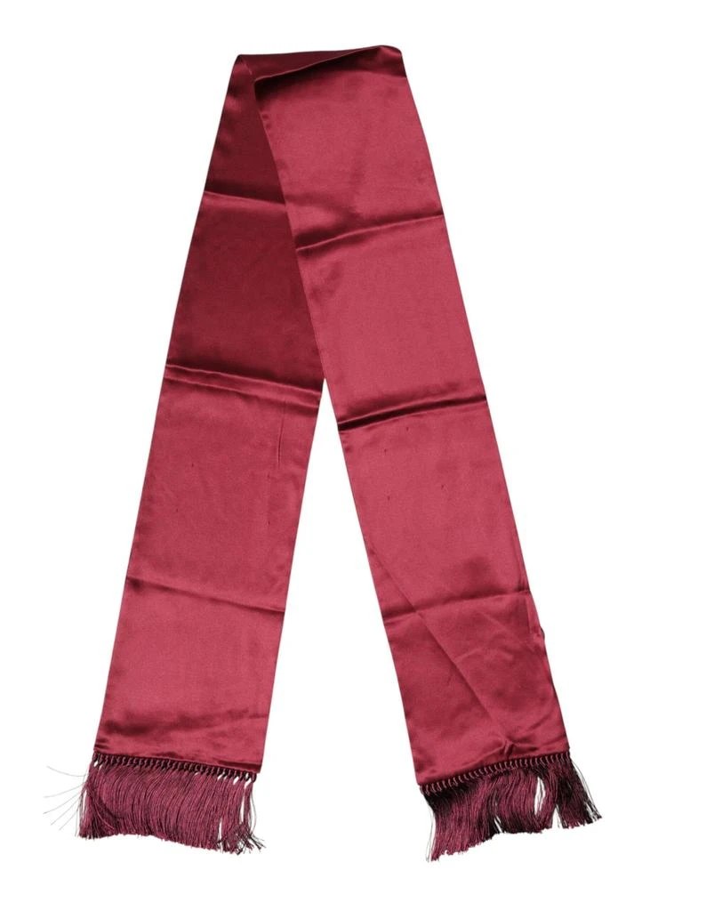 Dolce 
Gabbana Satin Silk Fringes Neck Foulard Men
s Scarf (Pre-Owned)