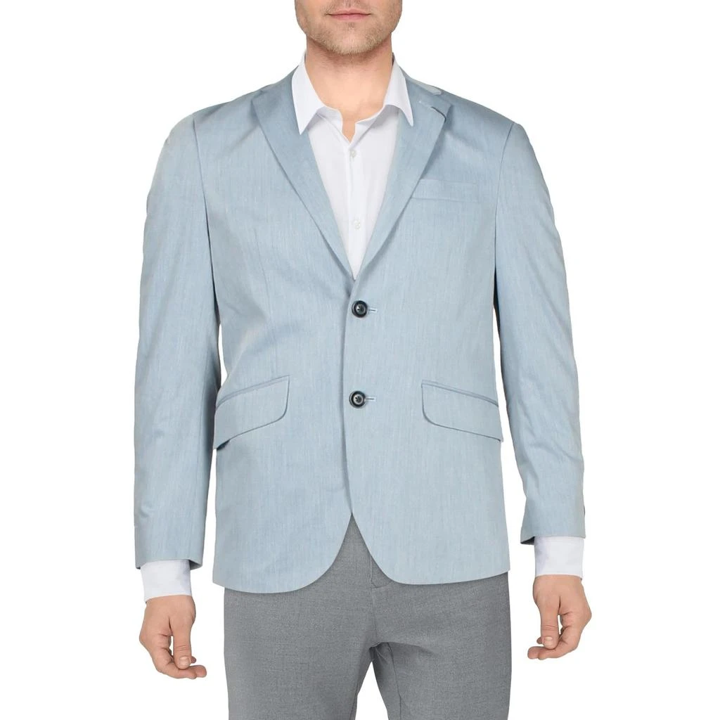 Kenneth Cole Mens Woven Long Sleeves Two-Button Blazer 2