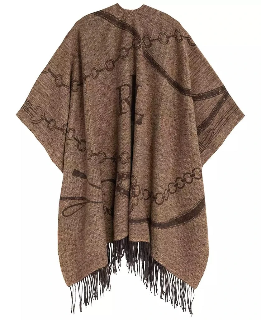 Ralph Lauren Equestrian Jacquard Oversized Ruana 2