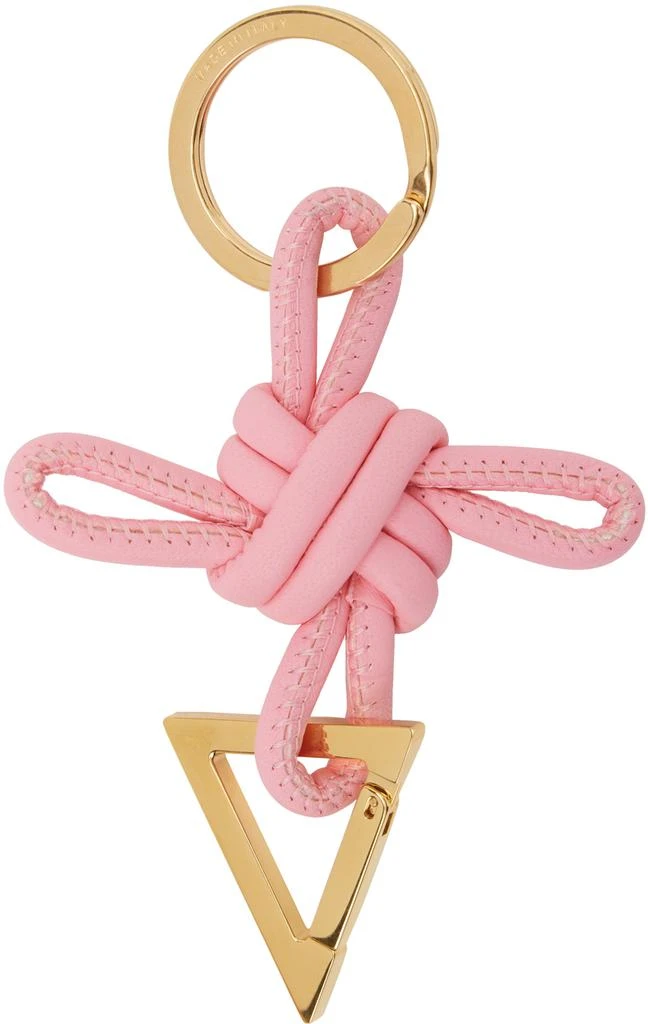 Bottega Veneta Pink Triangle Keychain 2