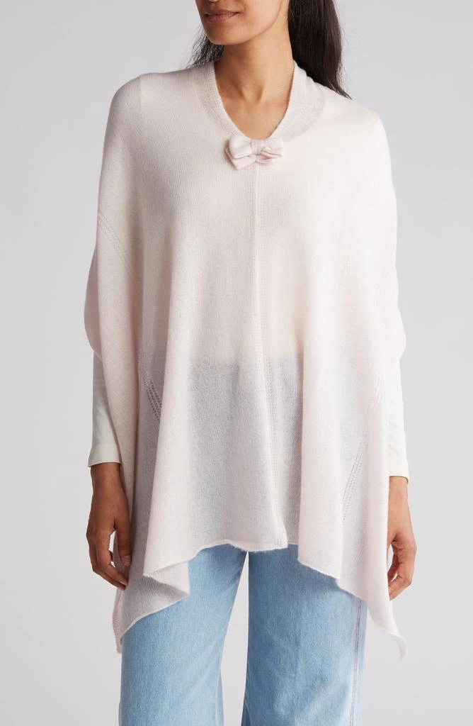 Portolano Cashmere Bow Poncho 1