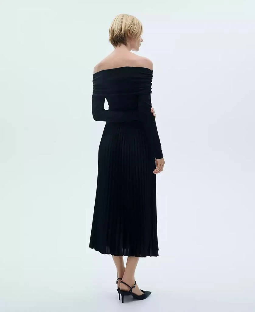 Mango Women's Pleated Long Skirt 2