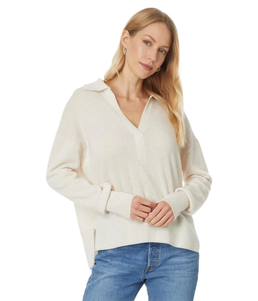 Splendid Tori Cashmere Polo Sweater 1