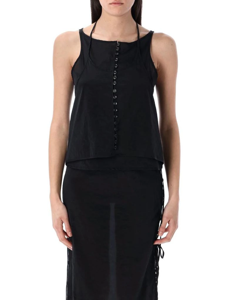Low Classic Low Classic See-Through Button Loop Top 1