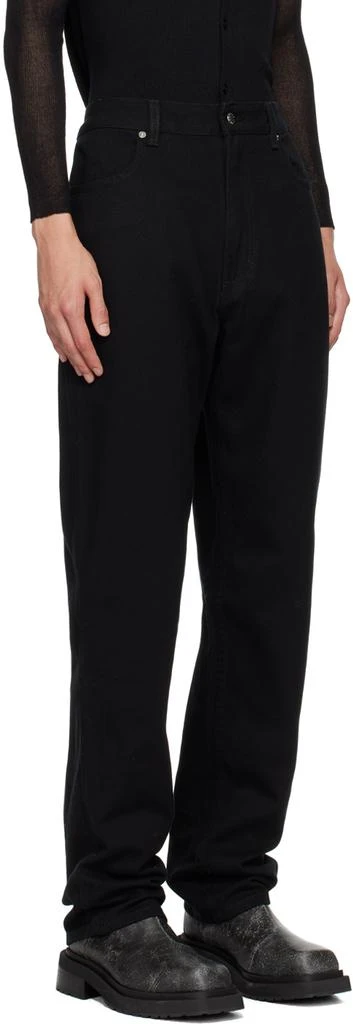 Eckhaus Latta Black Straight-Leg Jeans 2