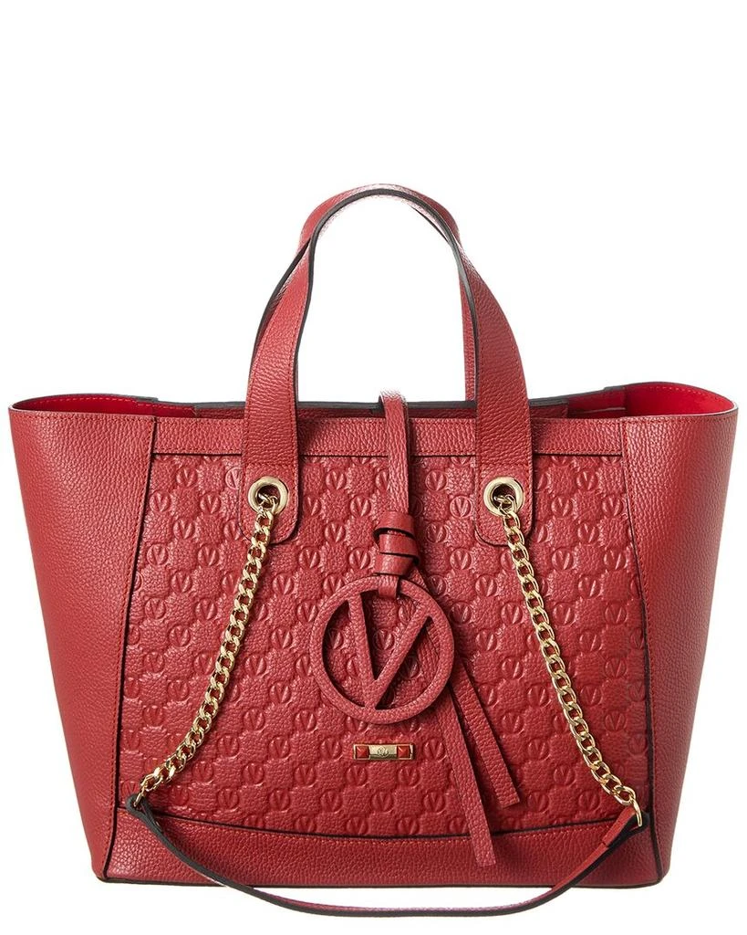 Mario Valentino Sophie Medallion Leather Tote 1