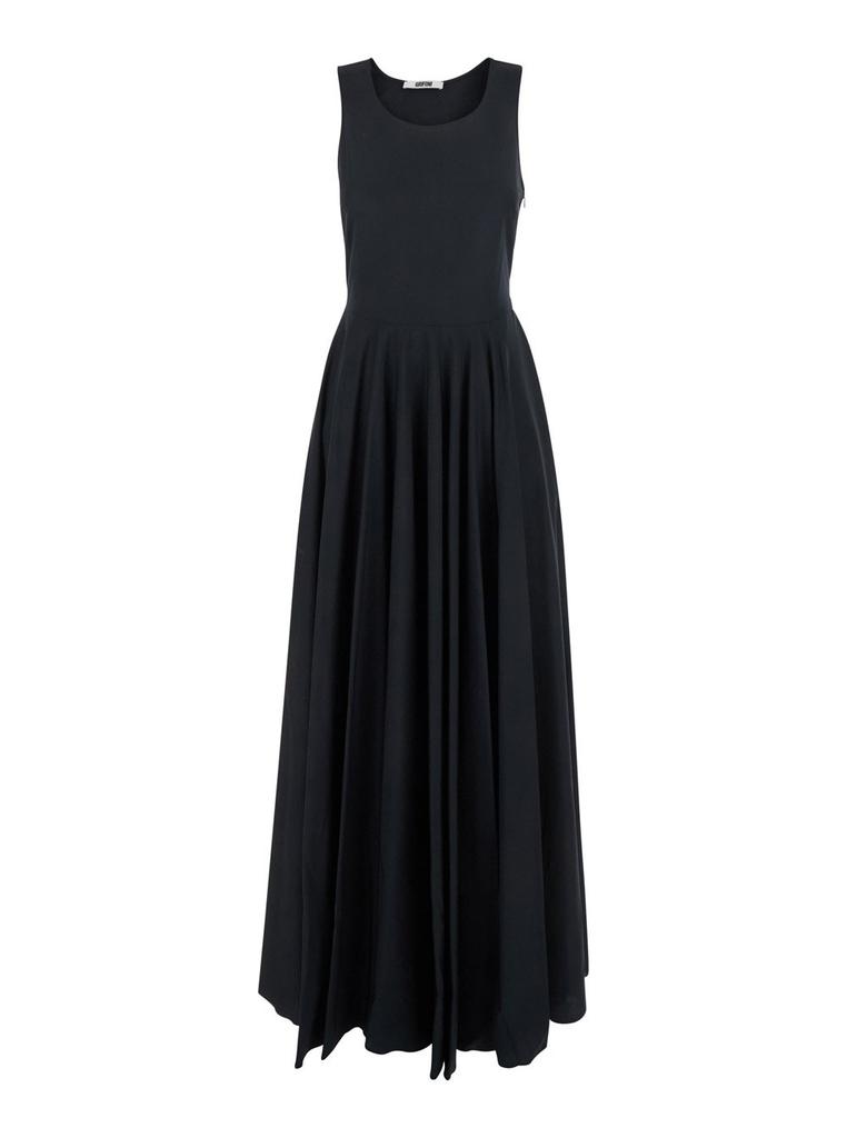 MAURO GRIFONI Mauro Grifoni Long Sleeveless Draped Dress