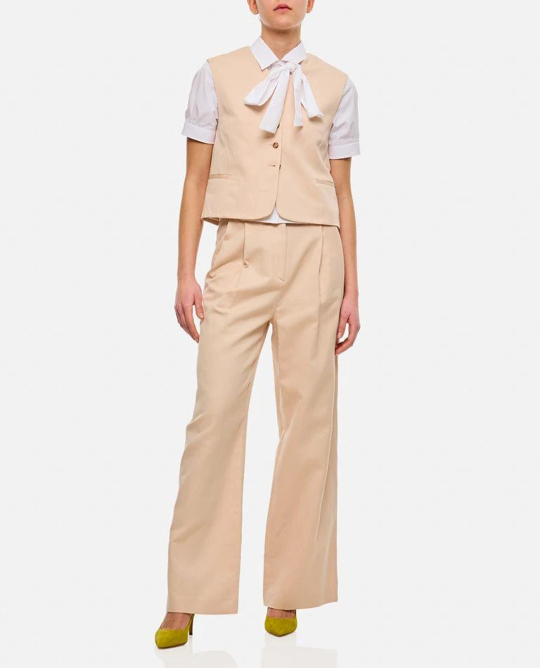 Loulou Studio Relaxed Cotton Linen Blend Pants 2