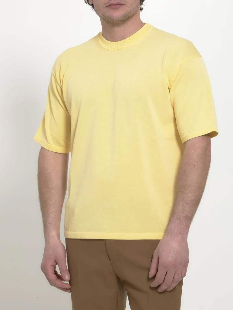 ROBERTO COLLINA Yellow cotton t-shirt 2