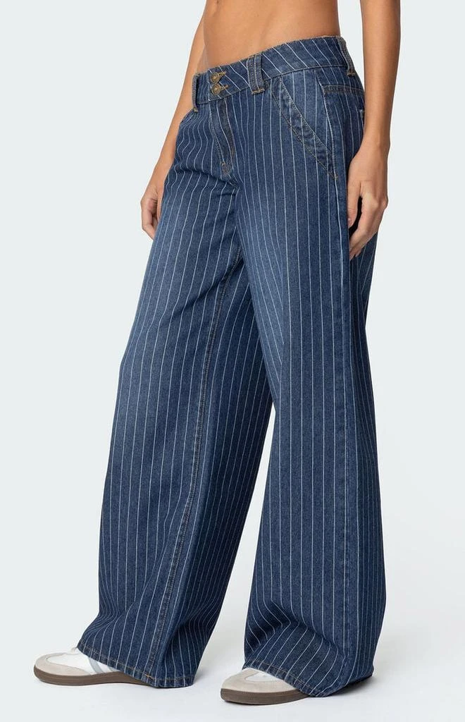 Edikted Cory Striped Low Rise Jeans 4