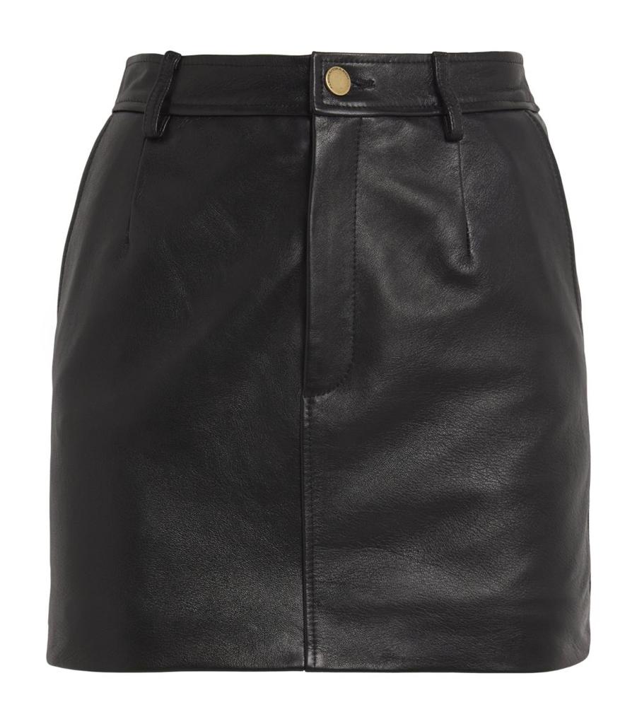 Alessandra Rich Leather Mini Skirt