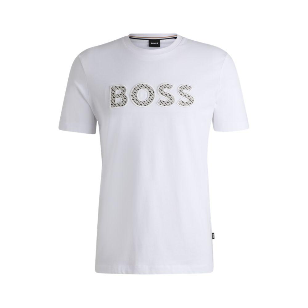 Hugo Boss Cotton-jersey T-shirt with logo detail