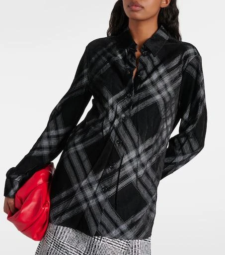 Burberry Burberry Check velvet shirt 6