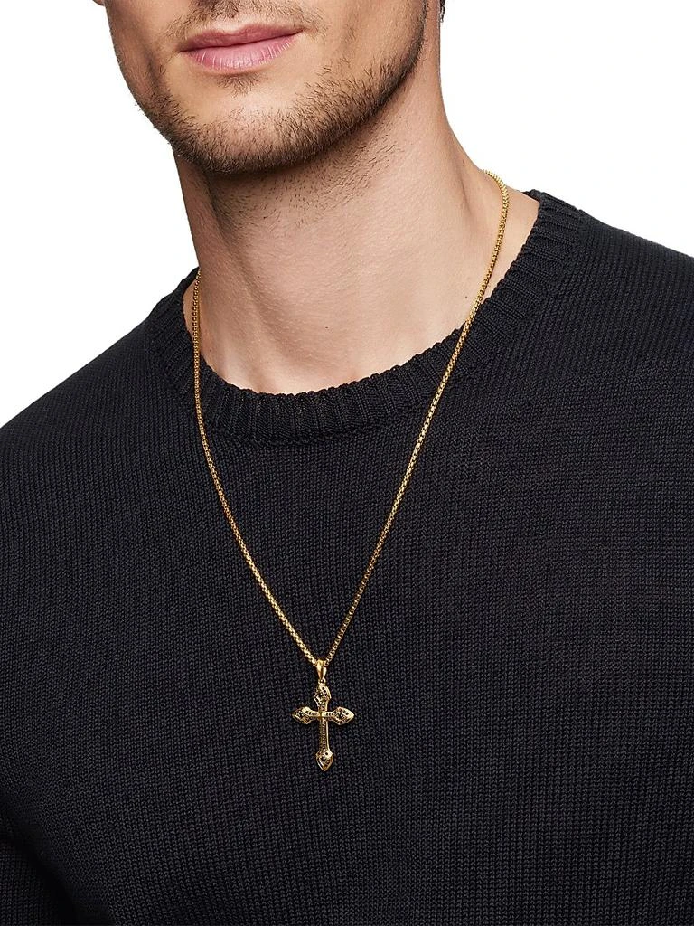 David Yurman Gothic Cross Amulet in 18K Yellow Gold 2