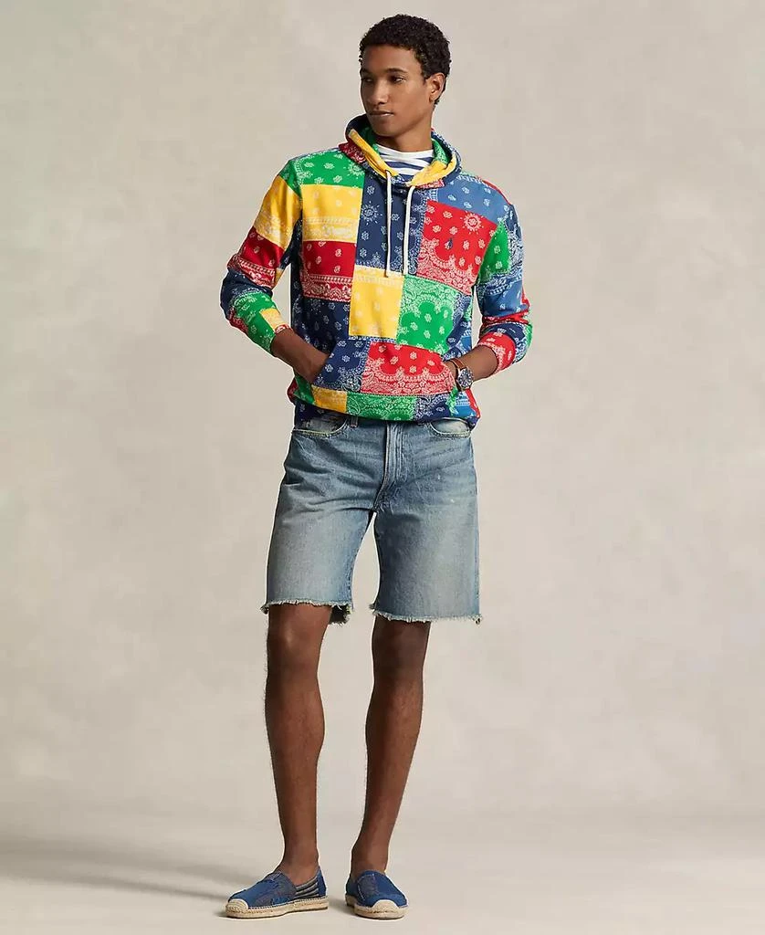 Ralph Lauren Men's Patchwork-Print Spa Terry Hoodie 4