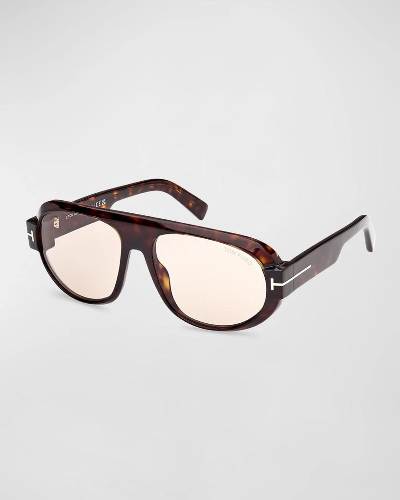 Tom Ford Men's Blake-02 Acetate Round Sunglasses 1